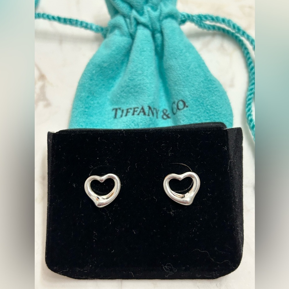 Elsa Peretti Open Heart Stud Earrings